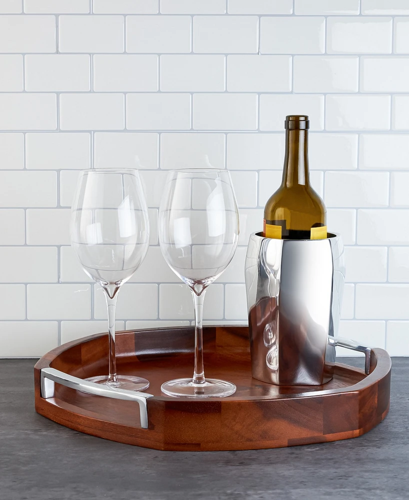 Nambe Rivet Handled Tray