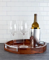 Nambe Rivet Handled Tray