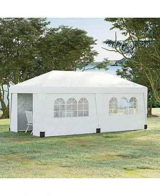 Spacious Pop-Up Instant Shade Canopy with Custom Height Adjustments