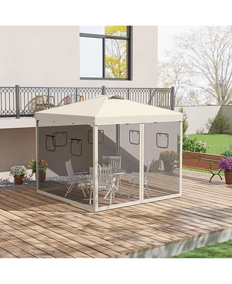 Portable & Screened Pop-Up Canopy for Outdoor Events