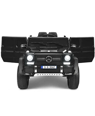 Sugift 12V Licensed Mercedes-Benz Kids Ride On Car