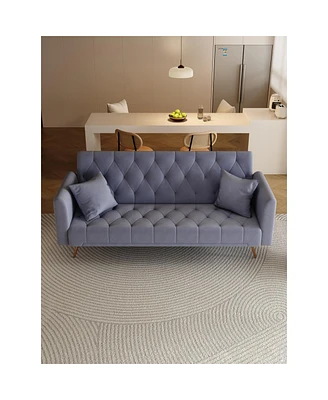 71" Convertible Double Folding Living Room Sofa Bed