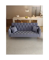 71" Convertible Double Folding Living Room Sofa Bed
