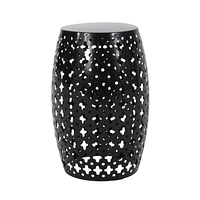 Simplie Fun Modern No Assembly Gold Iron Cut Accent Table Set