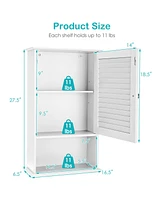 27.5" H Wall Hanging Bathroom Storage Cabinet