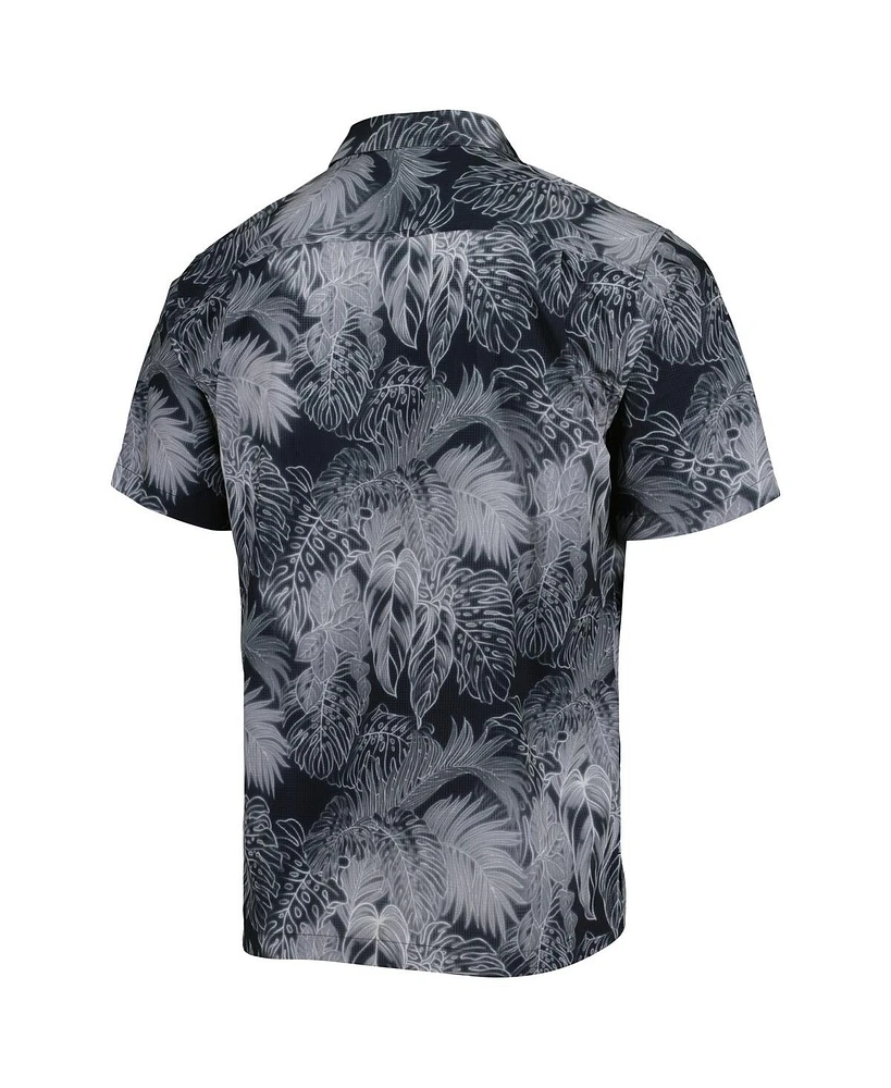 Tommy Bahama Men's Black Florida State Seminoles Coast Luminescent Fronds IslandZone Button-Up Camp T-Shirt