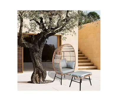 Spacious 400 lb Capacity Egg Chair for Ultimate Relaxation