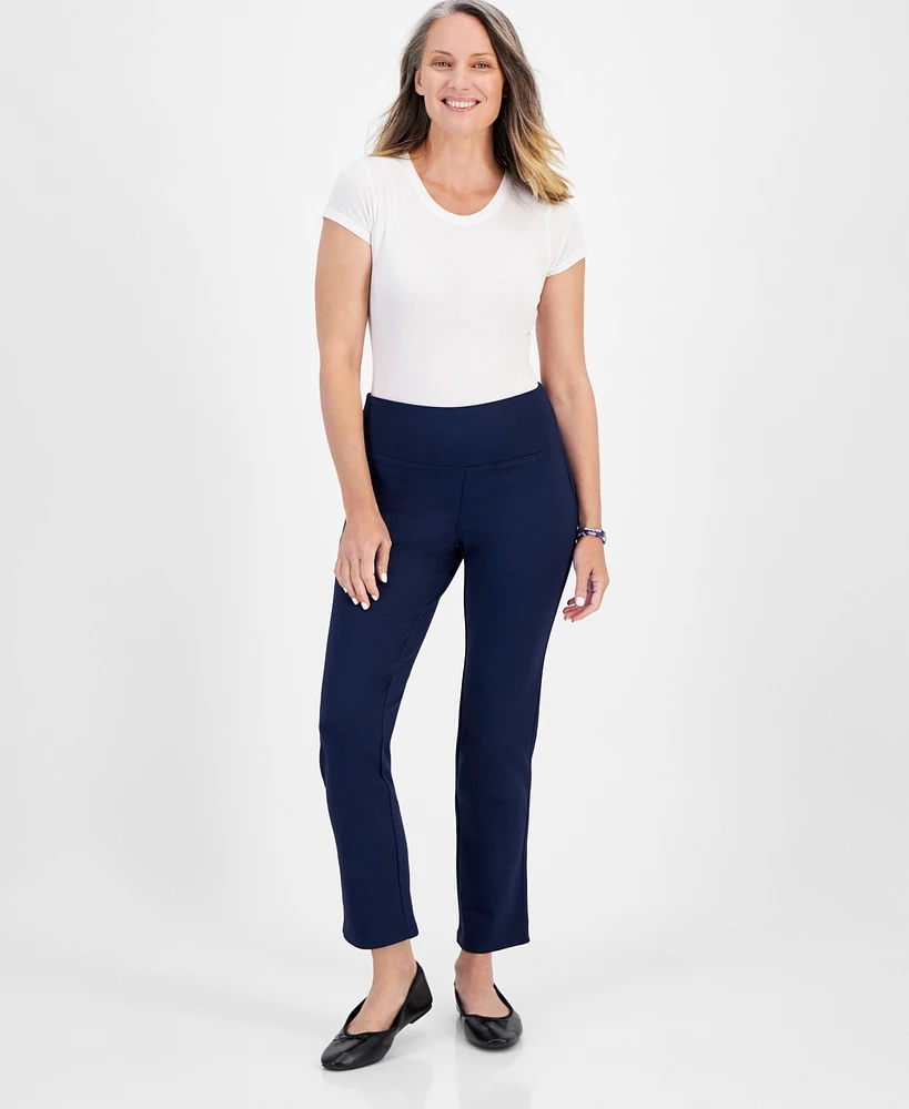 Style & Co Women's Straight-Leg Ponte-Knit Pants