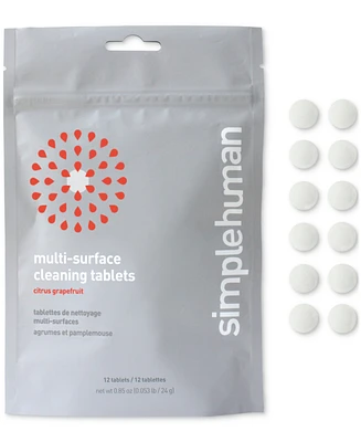 simplehuman Citrus Grapefruit 12 Pack Multi-Surface Cleaning Tablet