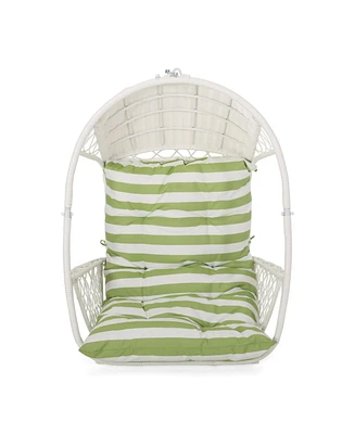 Stylish Wicker Hanging Chair with Cushion for Relaxation and Comfort