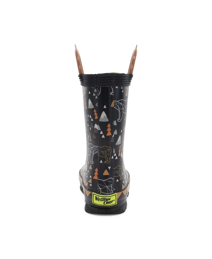 Kids Grizzly Faux Fur Rain Boot