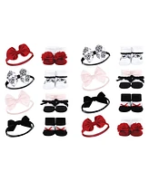 Hudson Baby Infant Girl 16Pc Headband and Socks