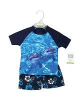 Hudson Baby Baby Boys Hudson Swim Rashguard Set