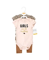 Hudson Baby Girls 2 Bodysuits and Pant