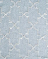 Superior Quatrefoil Modern Geometric Window Curtain Panel Set with Grommet Header
