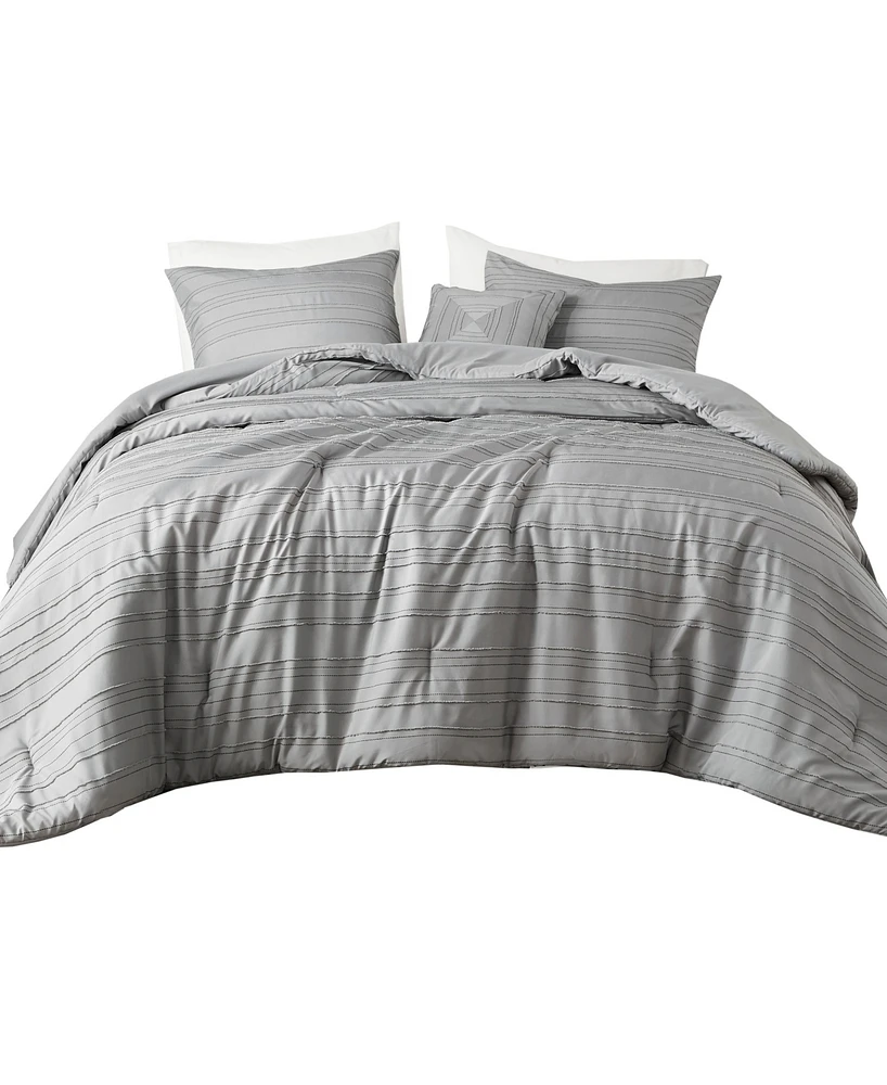 Intelligent Design Oliver 4-Pc. Comforter Set with Throw Pillow, Full/Queen