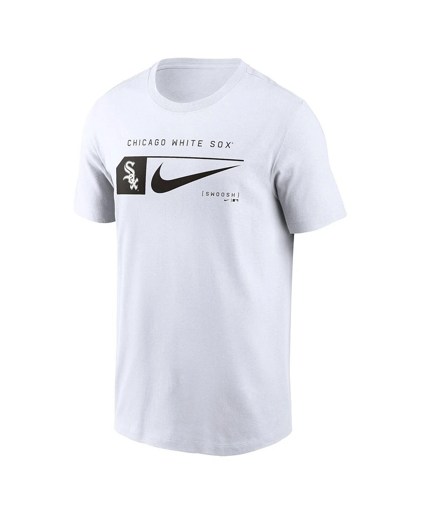 Nike Men's White Chicago Sox Team Swoosh Lockup T-Shirt