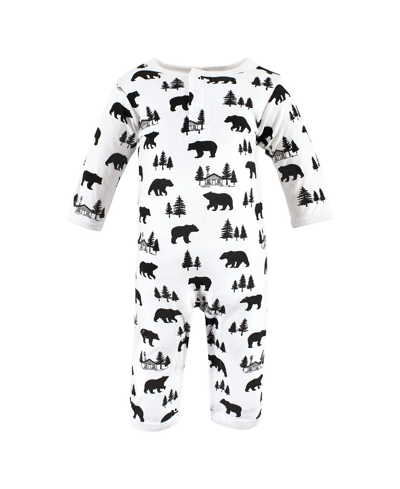 Hudson Baby Boys Unisex Triple Full-Body Suit Pack