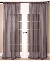 Ihi Home Superior Linen Sheer Solid Linen Curtain Panel With Rod Pocket