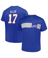 Fanatics Men's Josh Allen Royal Buffalo Bills Big Tall T-Shirt