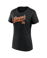 Fanatics Women's Black Cincinnati Bengals Start to Finish T-Shirt Shorts Combo Pack