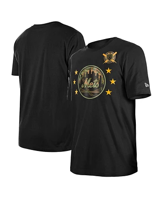 New Era Men's Black New York Mets 2024-Armed Forces Day T-Shirt