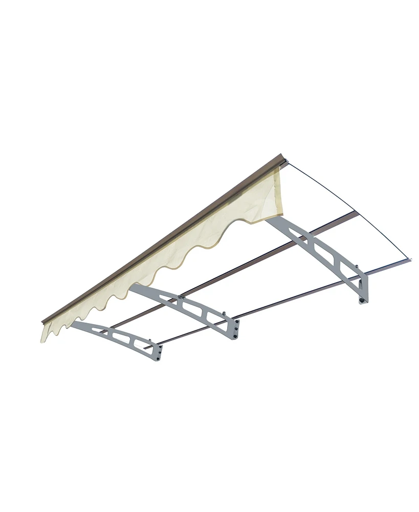 Polycarbonate Door Awning with Aluminum Alloy Brackets