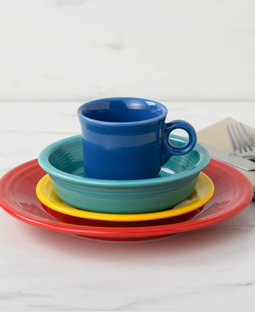 Fiesta Vibrant Classic Rim 12 Pc. Dinnerware Set, Service For 4