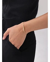 Devata Round Link Chain Bracelet in 14K Gold, 6.5 in adj to 7.5 in, approx. 2.8 grams