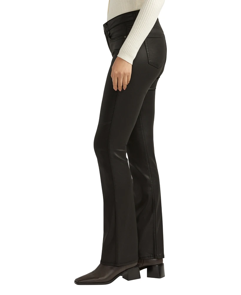 Silver Jeans Co. Women's Suki Mid Rise Curvy Fit Slim Bootcut Pants