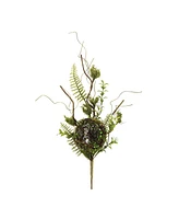 Slickblue Bird Nest Spray for Charming Holiday and Spring Decor (Set of 2)