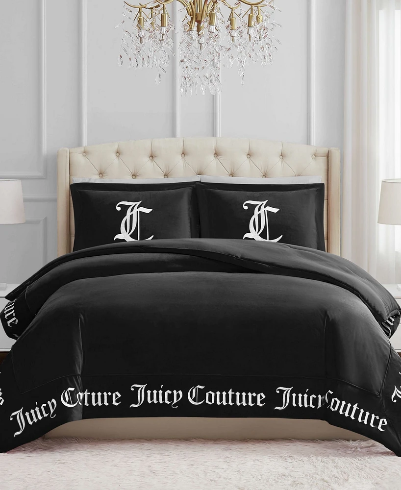 Juicy Couture Reversible Velvet Comforter Set, Twin/Twin Xl