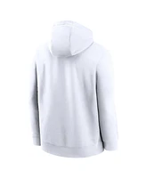 Nike Men's White Alabama Crimson Tide Primetime Evergreen Club Fleece Pullover Hoodie