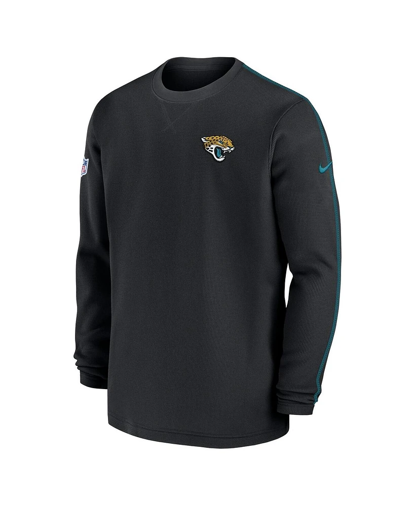 Nike Men's Black Jacksonville Jaguars 2024 Sideline Coaches Long Sleeve Top