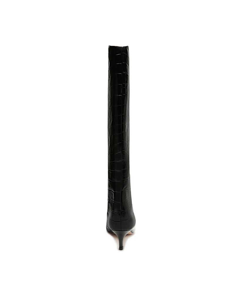 Schutz Women's Maryana Low Stiletto Knee High Heel Boots