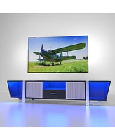 Biplane Shape Led Tv Stand with Remote Control Lights