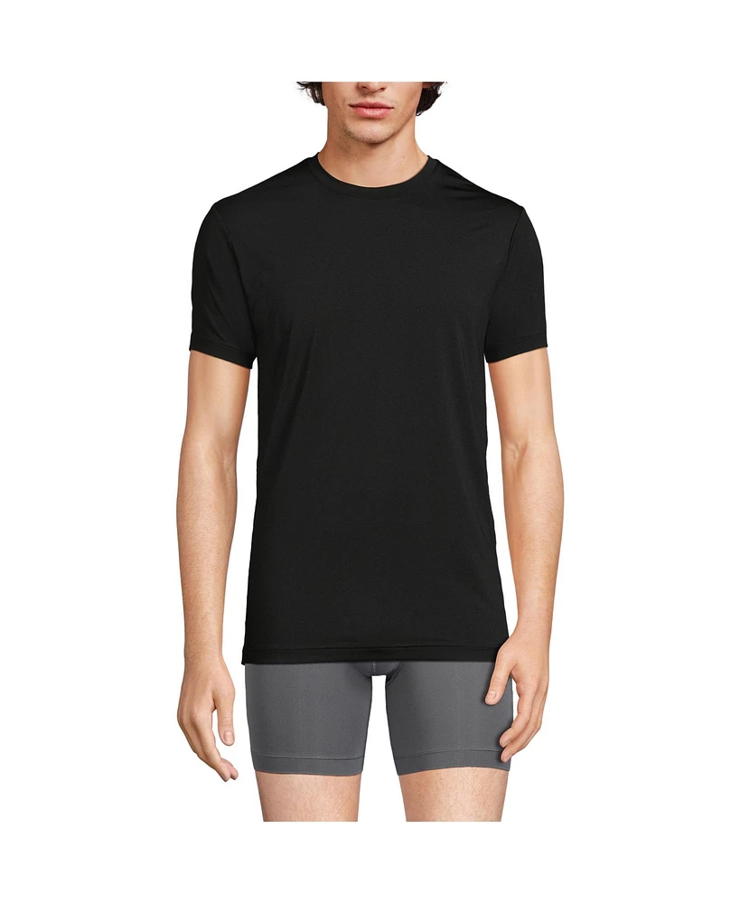 Lands' End Men's Flex Performance Crewneck Undershirt