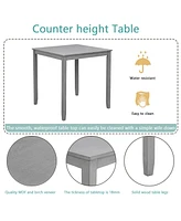 Elegant Solid Wood Counter Height Dining Table with Spacious Surface, Table Only