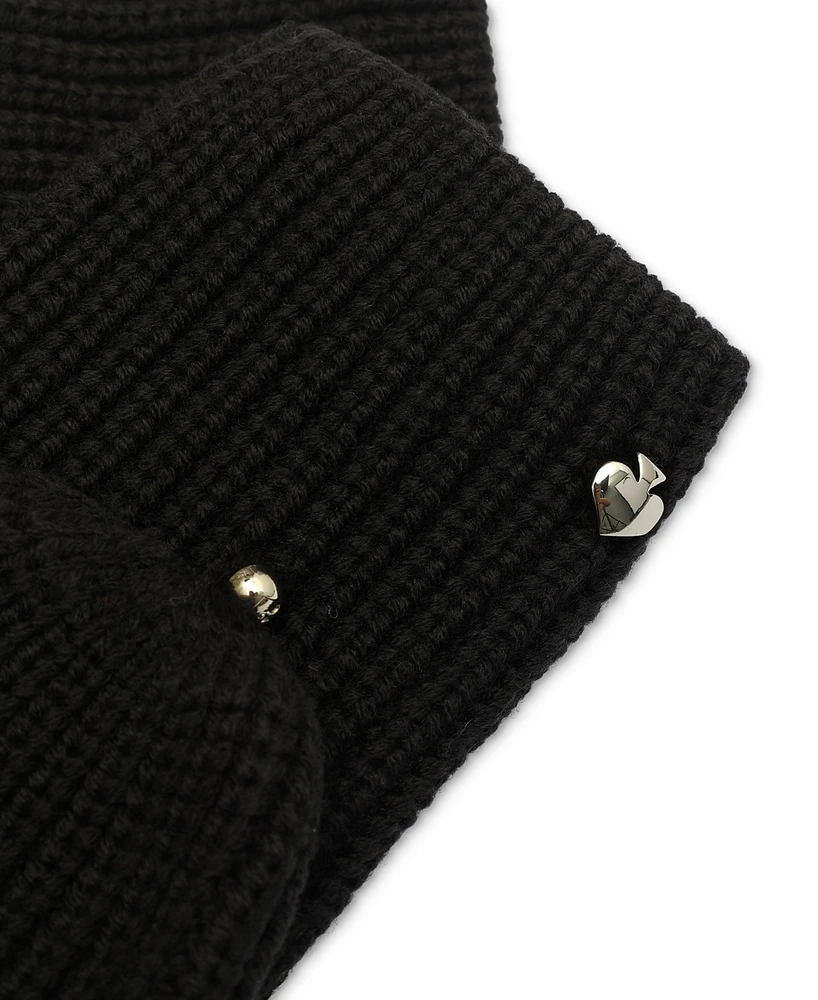 Kate Spade New York Women's Logo Pop-Top Gloves