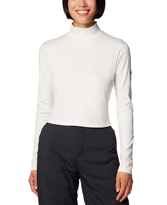 Columbia Women's Wallowa Mock-Neck Long-Sleeve Cropped Top