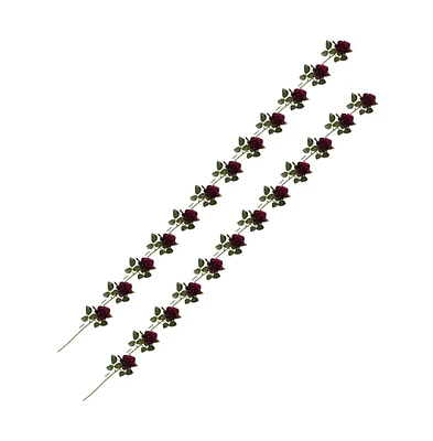 Slickblue Lifelike Rose Artificial Flower for Timeless Decor (Set of 24)