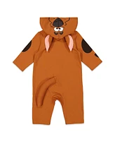 Scooby Doo Little Boys Scooby-Doo Zip Up Cosplay Coverall Newborn to Adult (0-6 Months - 2XL