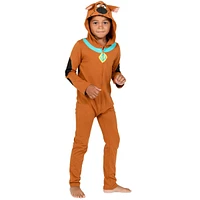 Scooby Doo Little Boys Scooby-Doo Zip Up Cosplay Coverall Newborn to Adult (0-6 Months - 2XL