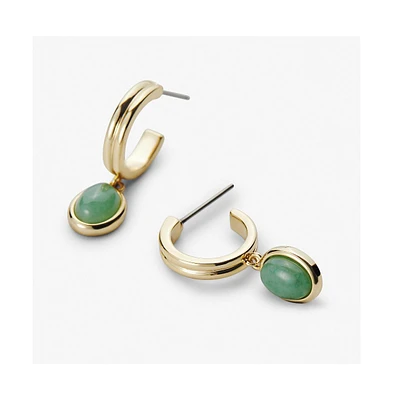 Ana Luisa - Gemstone Hoop Earrings - Dobby