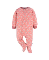 Gerber Baby Girls Footed Blanket Sleepers