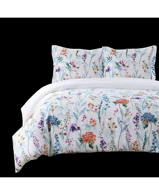 Egyptian Linens Thalia 100% Cotton Duvet Cover Set, Full/Queen