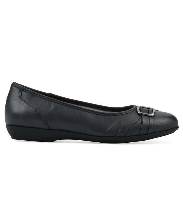 Leather Macys Womens Black Flat Shoes Plaza Las Américas San Juan