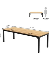 Tribesigns 78.7 Inches Extra Long Computer Desk 2 Person Desk, Double