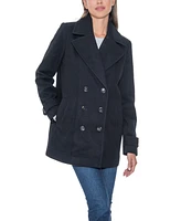 Sebby Collection Women's Double Breasted Pea Coat