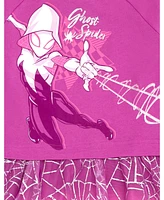 Marvel Spider-Man Spider-Gwen Ghost Spider Girls French Terry Dress Toddler to Big Kid